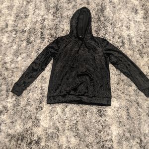 Velour hoodie